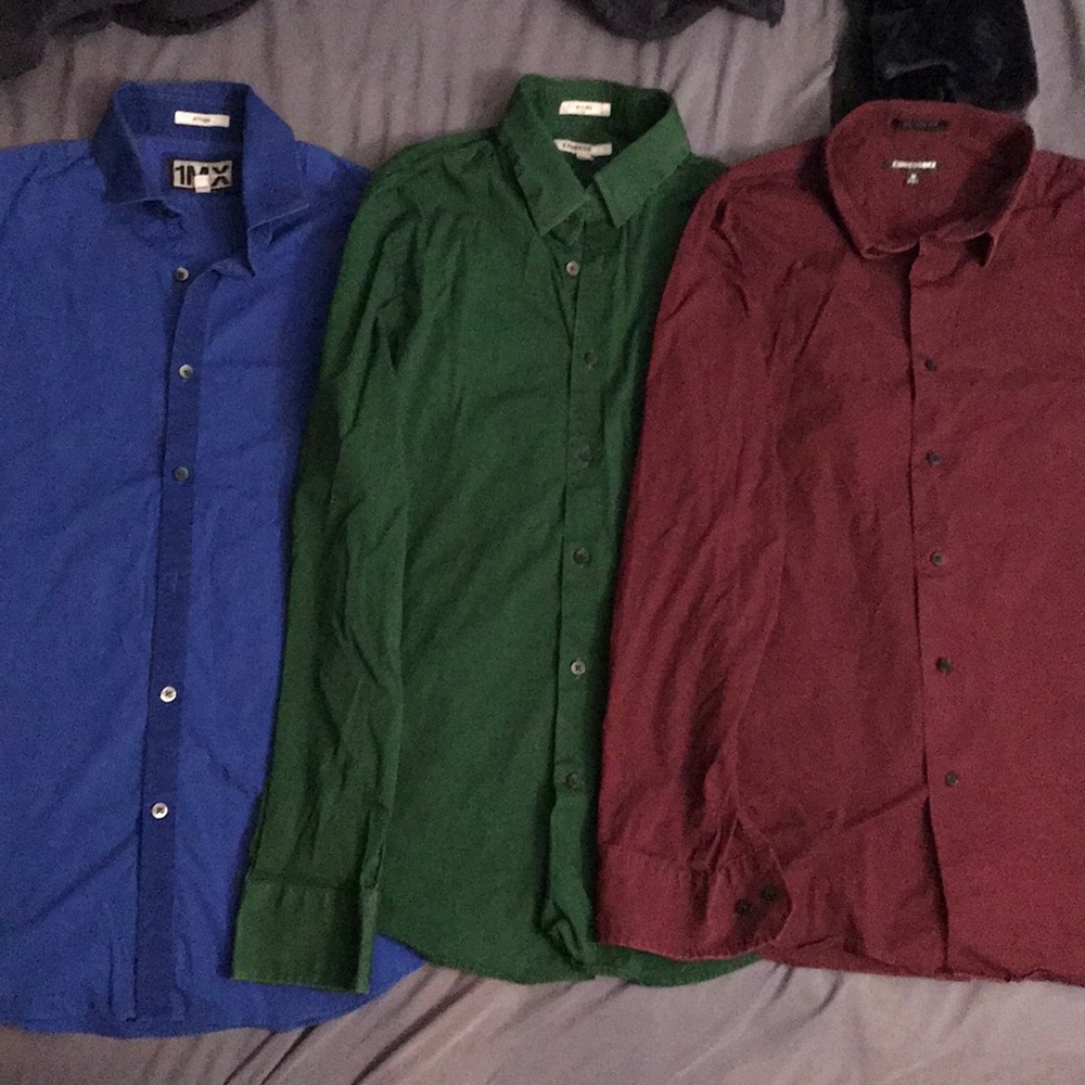 3 [Express 1MX] Dress-Shirts M